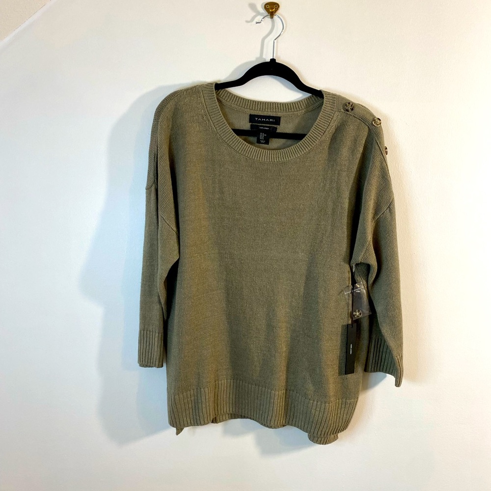 Women’s Tahari 100% linen sweater